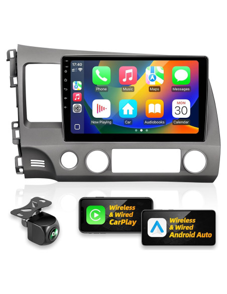 Estéreo de Coche Android 10" CROWNYU para Honda Civic 2006-2011