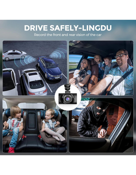 Cámara de tablero LINGDU LD02 Lite 4K GPS WiFi 64GB