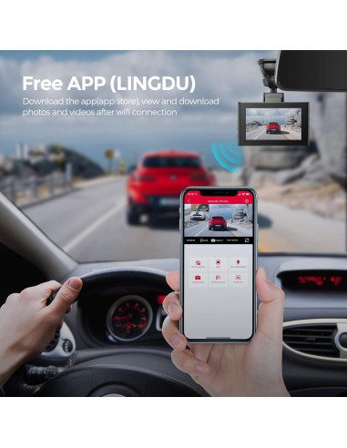 Cámara de tablero LINGDU LD02 Lite 4K GPS WiFi 64GB