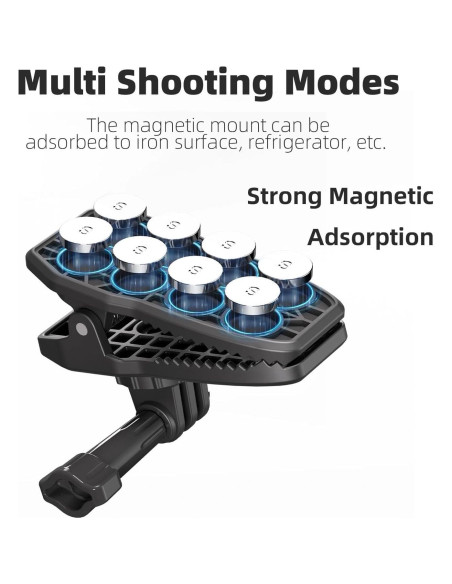 Soporte Magnético para Cámara FlySimple - Clip Ajustable 360