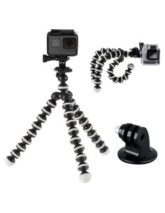 Trípode Flexible Acuvar 10" para Cámara + Adaptador GoPro