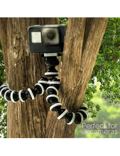 Trípode Flexible Acuvar 10" para Cámara + Adaptador GoPro 2