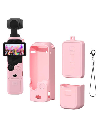 Funda Protectora de Silicona Buziba para DJI Osmo Pocket 3 Rosa