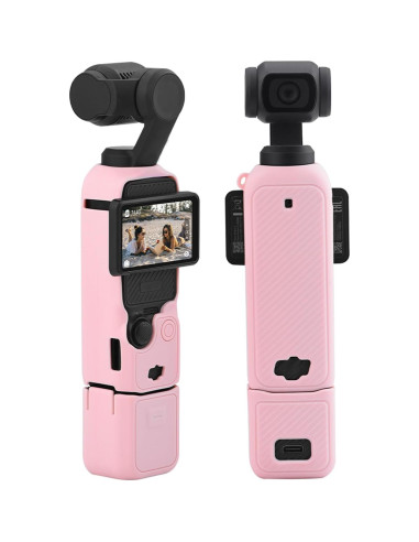 Funda Protectora de Silicona Buziba para DJI Osmo Pocket 3 Rosa