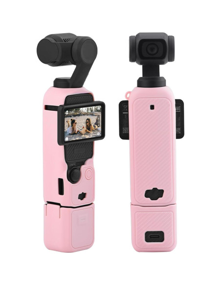 Funda Protectora de Silicona Buziba para DJI Osmo Pocket 3 Rosa