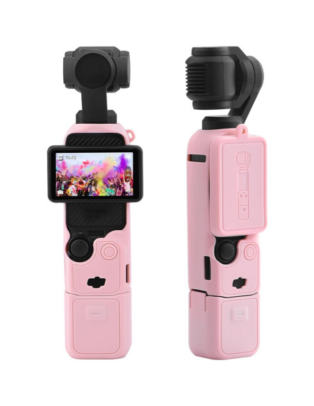 Funda Protectora de Silicona Buziba para DJI Osmo Pocket 3 Rosa