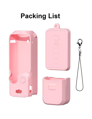 Funda Protectora de Silicona Buziba para DJI Osmo Pocket 3 Rosa