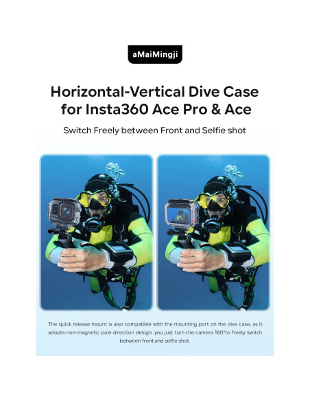 Funda de Buceo Impermeable Insta360 Ace Pro 60M - aMaiMingji