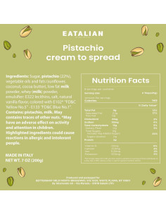 Crema de Pistacho EATALIAN 200g - Pasta Dulce para Untar 2