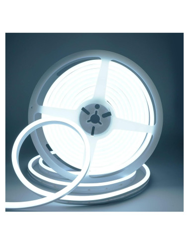Tira de luz LED neón blanca 5m 600 SMD2835 a prueba de agua