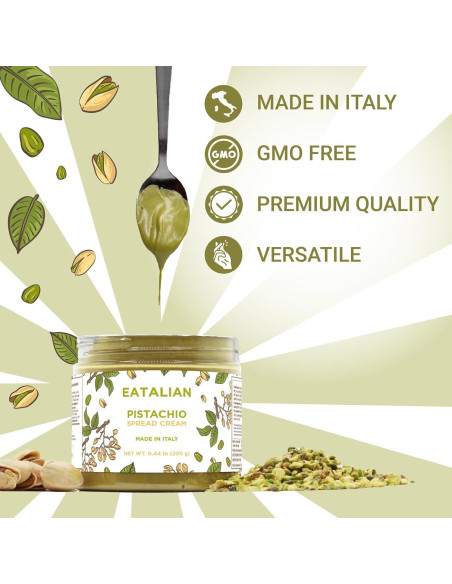 Crema de Pistacho EATALIAN 200g - Pasta Dulce para Untar