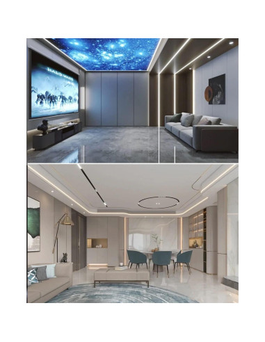 Tira de luz LED neón blanca 5m 600 SMD2835 a prueba de agua