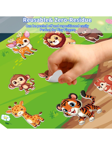 Set de 6 Libros de Pegatinas Reutilizables Kalysky 3D