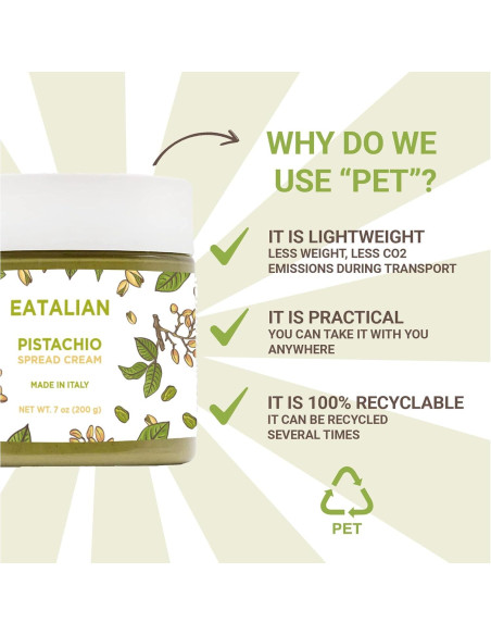 Crema de Pistacho EATALIAN 200g - Pasta Dulce para Untar