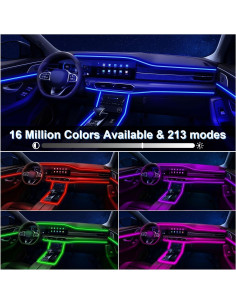 Luces LED de Interior JINRUITOP RGB 6 en 1 para Automóviles 2