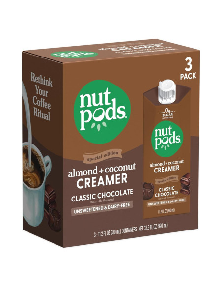 Crema Sin Lácteos Nutpods Chocolate Clásico 3x11.2oz