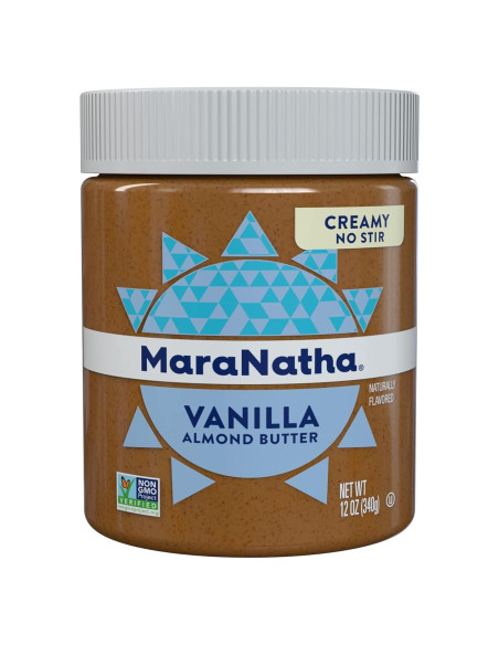Crema de Almendra Tostada MaraNatha Vainilla 340g Sin Revolver