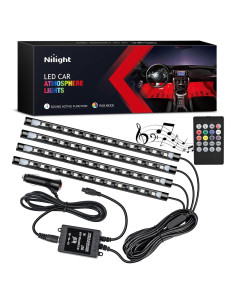 Luces LED Interiores Nilight TR-06 RGB 48 LED Control Remoto