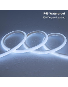 Tira LED Neon 24V 16.4ft IP65 ZHONG YI Blanco Frío 6500K 2