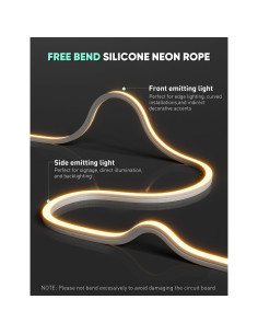 Tira de Neón LED GZBtech 5M 2800K Blanco Cálido IP65 2