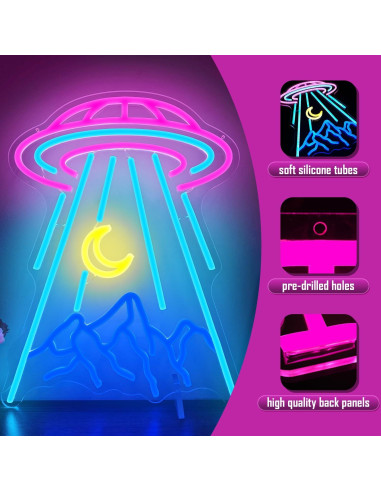 Luz de Neón UFO Geeinar 39.37x29.97 cm Dimmable Decorativa