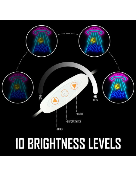 Luz de Neón UFO Geeinar 39.37x29.97 cm Dimmable Decorativa