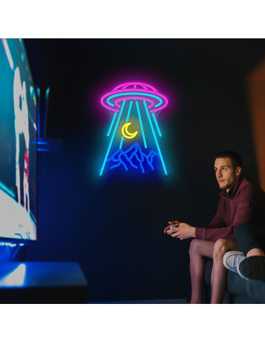 Luz de Neón UFO Geeinar 39.37x29.97 cm Dimmable Decorativa