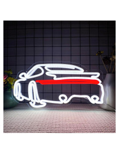 Luz de Neón LED Auto Deportivo Foxiden 38x20 cm Regulable