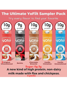 Leche Vegetal Yofiit 946ml - Paquete de 6, Alta en Proteína 2
