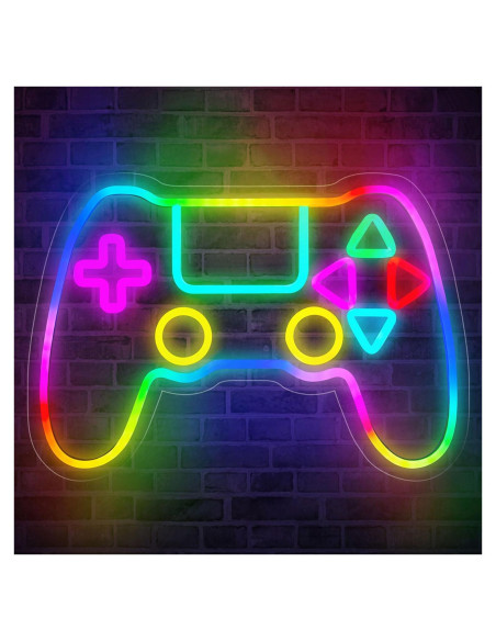 Luz de Neón Gamer Qusea Gamepad RGB LED USB 28x40.6cm
