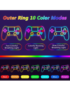 Luz de Neón Gamer Qusea Gamepad RGB LED USB 28x40.6cm 2