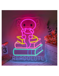 Luz de Neón LED Salamandra Readolotl 38x29 cm USB