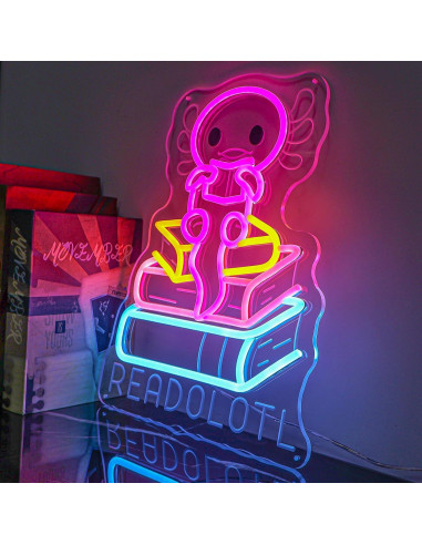 Luz de Neón LED Salamandra Readolotl 38x29 cm USB