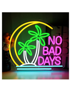 Letrero de Neón PMCVYH No Malos Días 33.5x32 cm LED Decoración