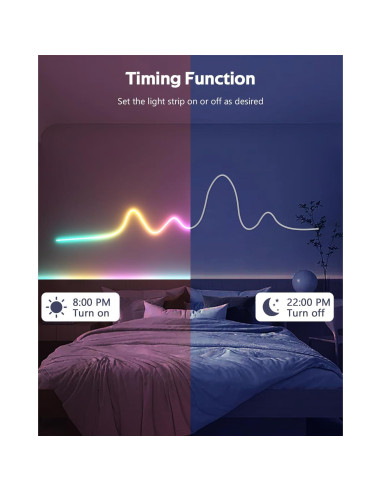 Tira de Neón LED RGB IC 5M Samsion con Control Remoto