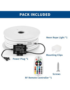 Luces de tira LED RGB FORT 10m IP66 impermeables con control remoto 2