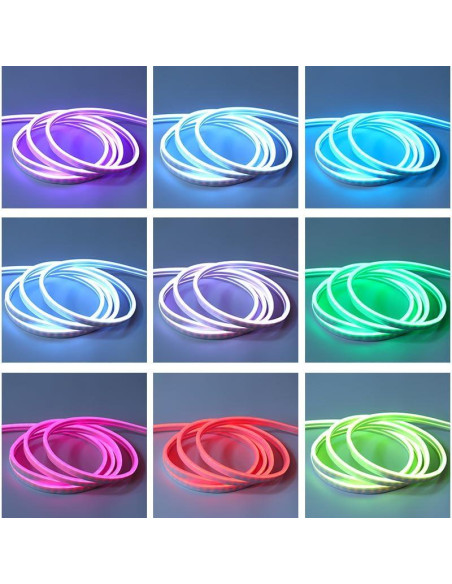 Luces de Neón LED Yeenoon 5m RGB Control Remoto IP68 Barco