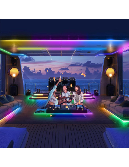Luces de Neón LED Yeenoon 5m RGB Control Remoto IP68 Barco