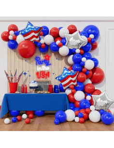 Señal de Neón Patriótica LED 4 de Julio AOOWSDX 23x33 cm 2