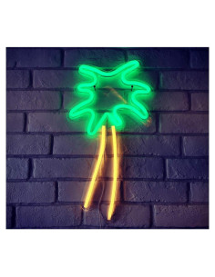 Luz de Neón Britrio Palmera 25x15 cm USB Decorativa