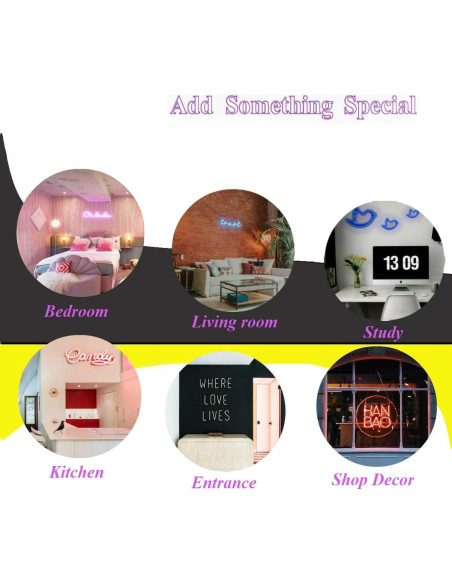 Luz de Neón Britrio Palmera 25x15 cm USB Decorativa Luz de Neón Britrio Palmera 25x15 cm USB Decorativa