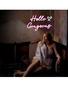 Señal de Neón Rosa HSJNJKFU LED para Decoración de Pared 2