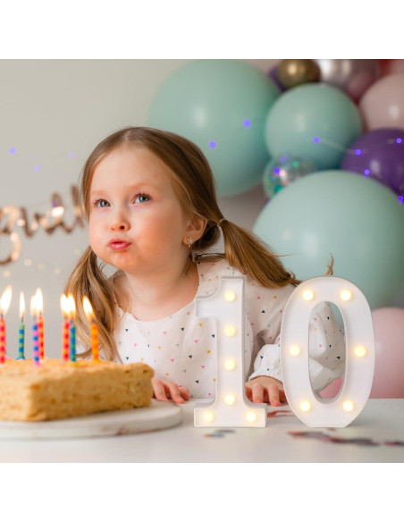 Foaky Luz Decorativa LED Número 1 para Fiestas y Bodas