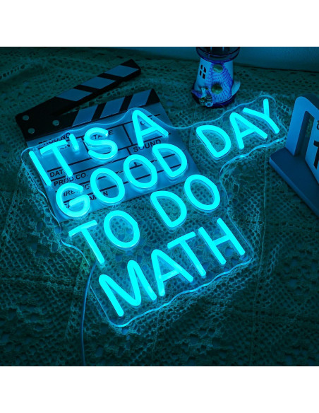 Letrero de Neón Xixkilly 'Es un buen día para hacer matemáticas' 37cm Letrero de Neón Xixkilly 'Es un buen día para hacer matemáticas' 37cm
