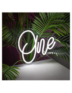 Luz de Neón Blanca LED NBZJ 30x24 cm para Decoración