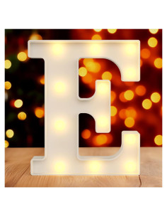 Letra Iluminada Neón E 30.48 cm Hoosmoon Decorativa