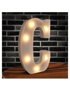 Letras de Marquee Iluminadas Cidenbio - Decoración LED Blanca