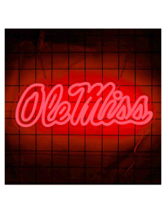 Letrero de neón LED Ole M decorativo 42.4x15.2 cm USB