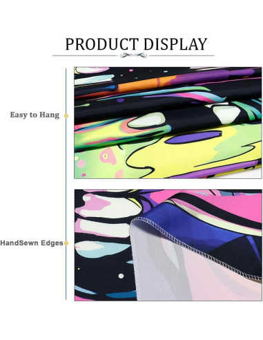 Tapiz Heopapin Calavera UV Reactivo 150x130cm Decoración Halloween