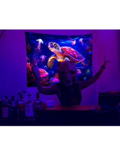 Tapiz de Pared QGHOT Tortuga Marina UV 229x180 cm 2